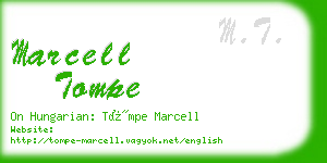 marcell tompe business card